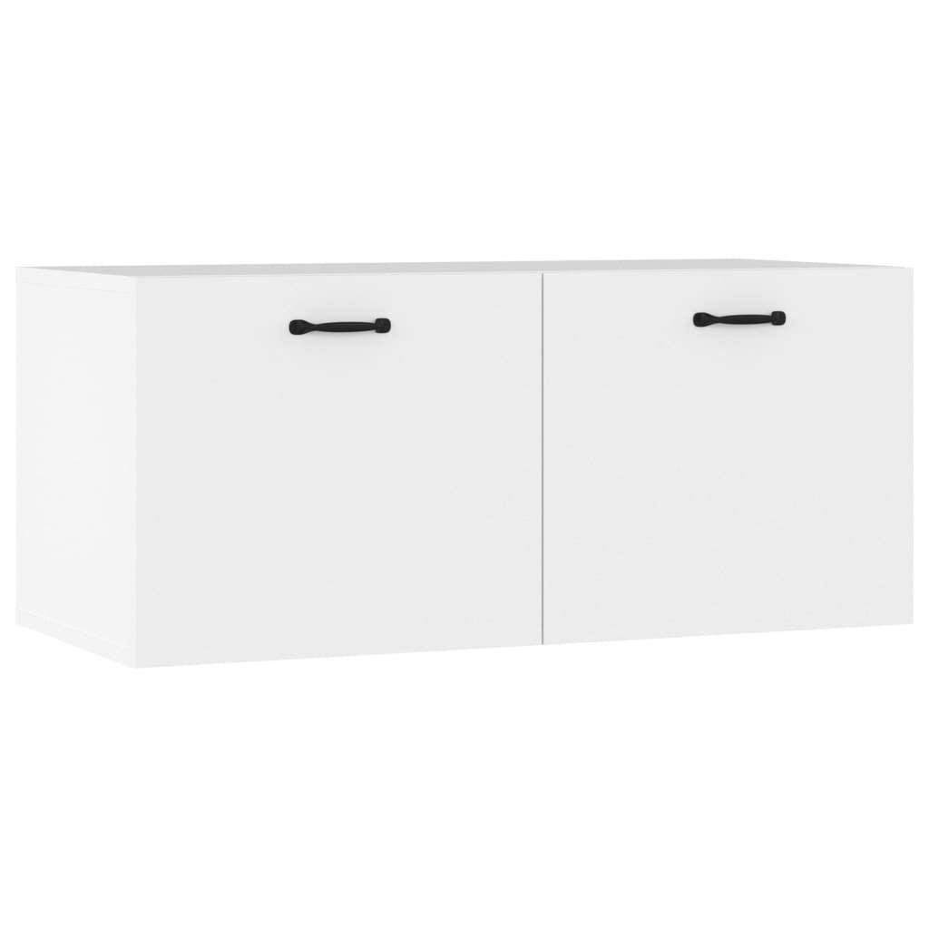 Wall Cabinet White 80x35x36,5 cm Engineered Wood