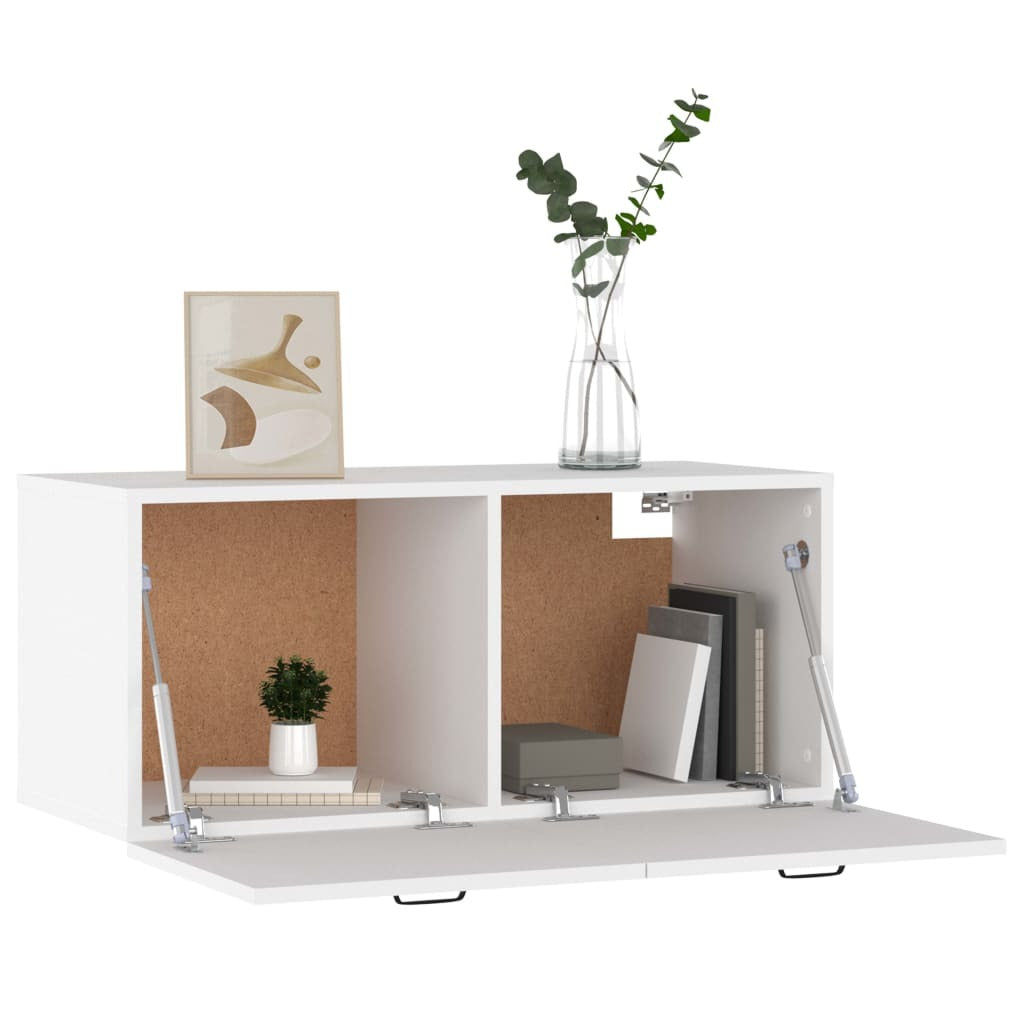 Wall Cabinet White 80x35x36,5 cm Engineered Wood