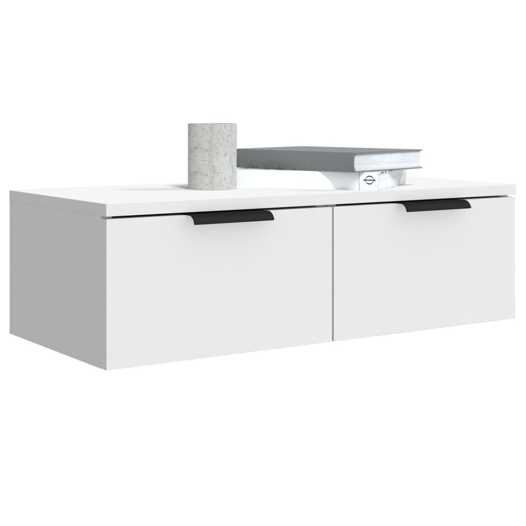 Wall Cabinets 2 pcs White 68x30x20 cm Engineered Wood