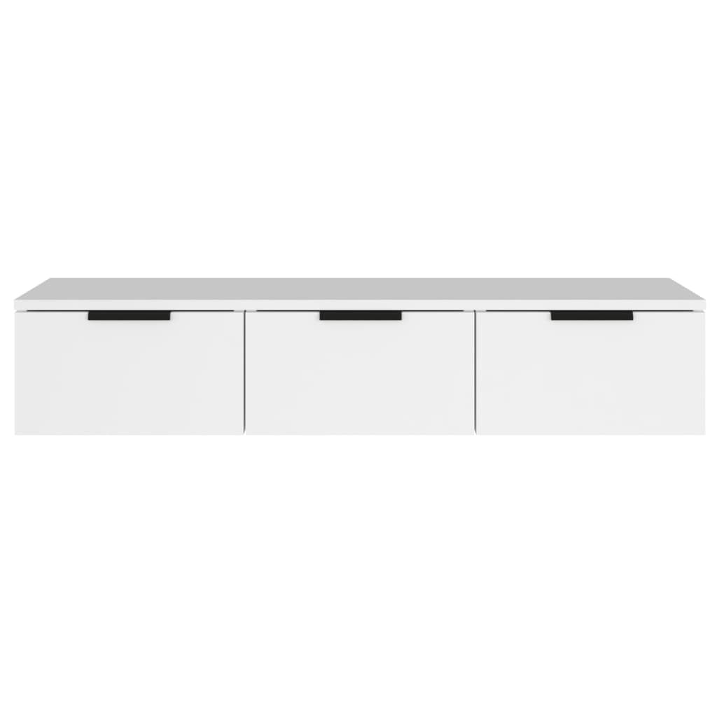 Wall Cabinet White 102x30x20 cm Engineered Wood