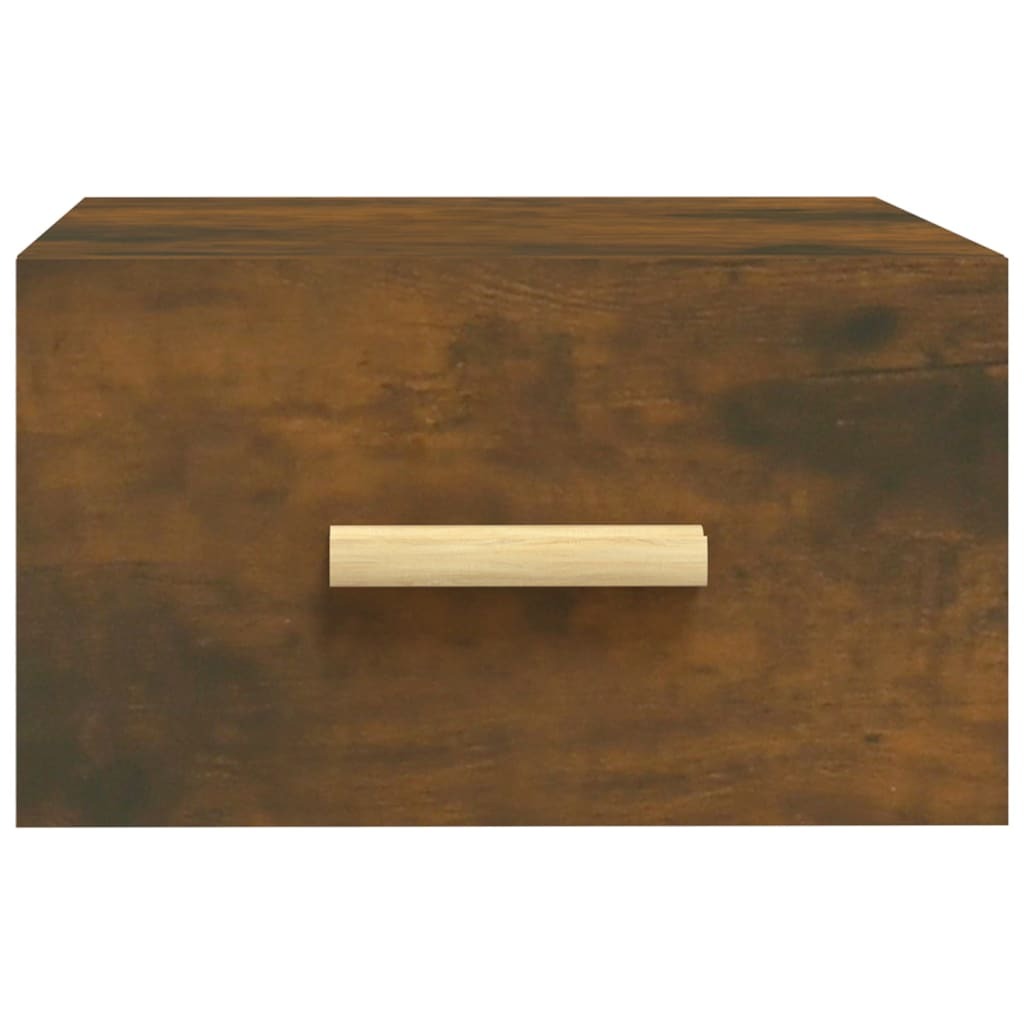 Wall-mounted Bedside Cabinet Smoked Oak 35x35x20 cm