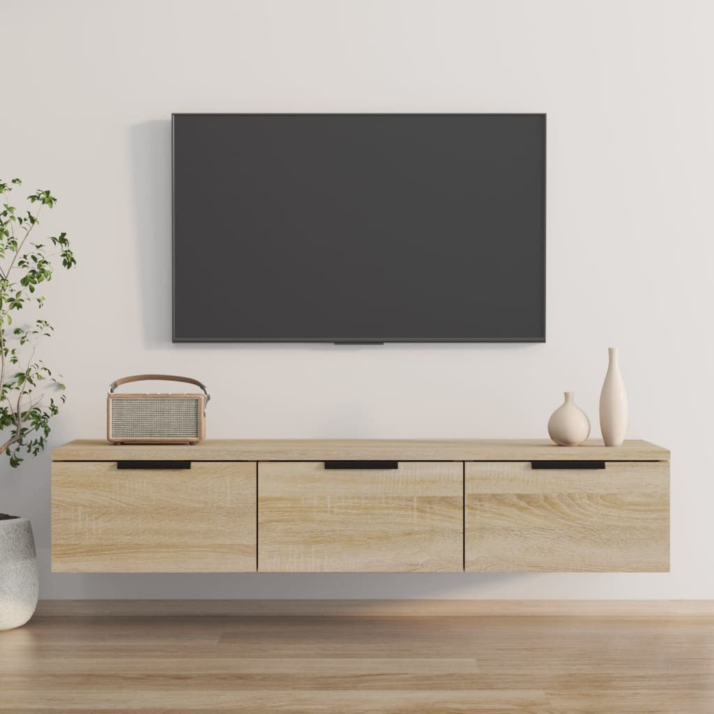 Wall Cabinet Sonoma Oak 102x30x20 cm Engineered Wood
