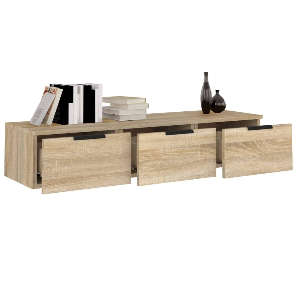 Wall Cabinet Sonoma Oak 102x30x20 cm Engineered Wood