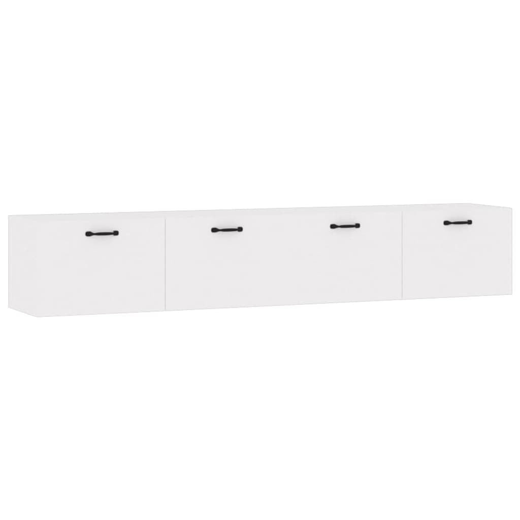Wall Cabinets 2 pcs White 100x36.5x35 cm Engineered Wood