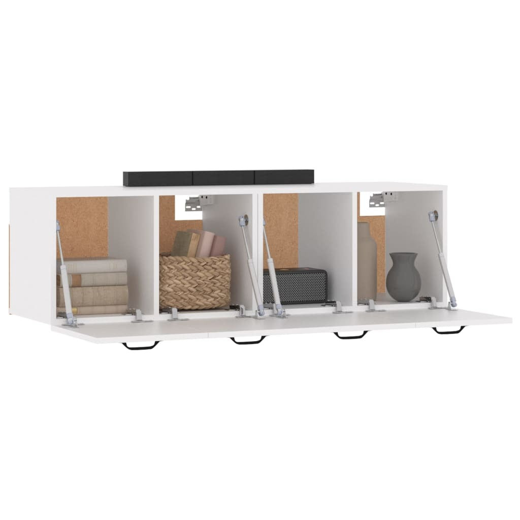 Wall Cabinets 2 pcs White 80x35x36.5 cm Engineered Wood