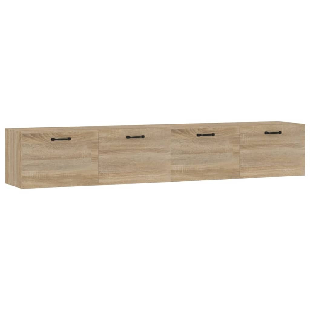 Wall Cabinets 2 pcs Sonoma Oak 100x36.5x35 cm Engineered Wood