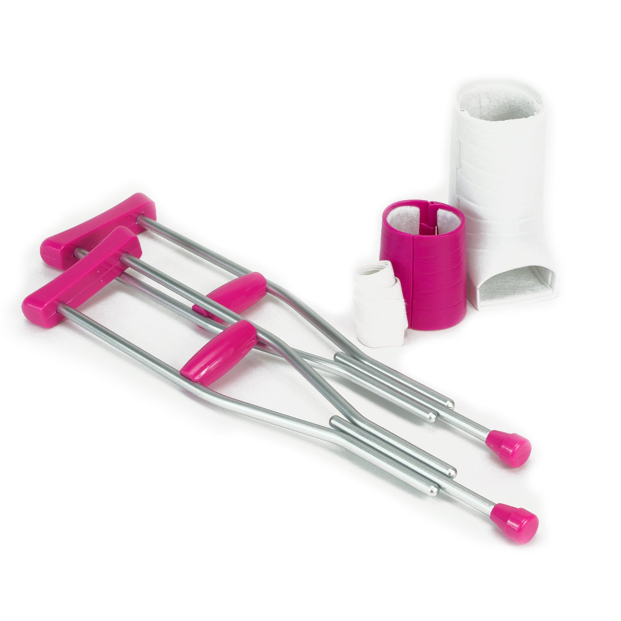 4 Pieces Cast & Crutches Accessory Set Pretend Crutches, 18
