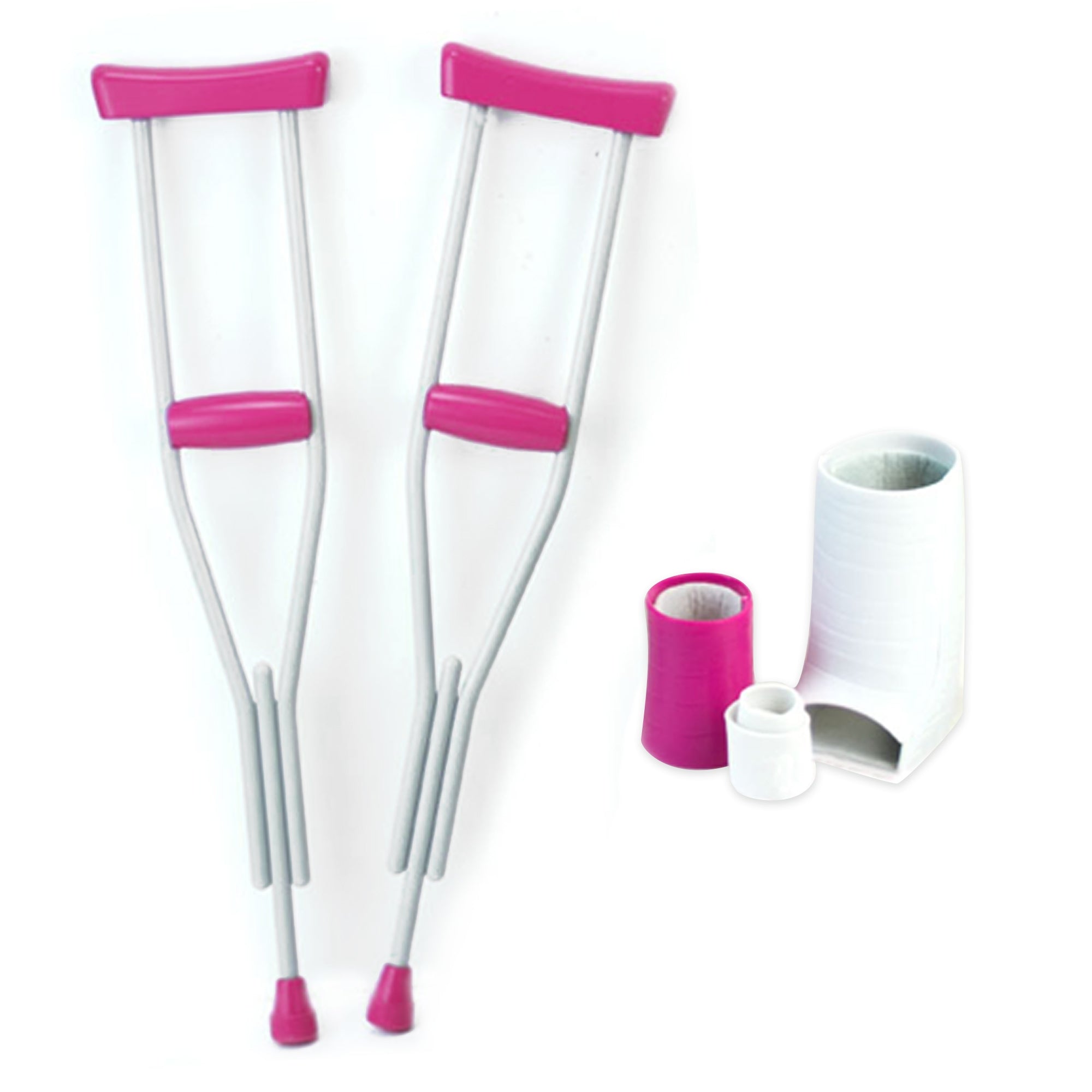 4 Pieces Cast & Crutches Accessory Set Pretend Crutches, 18