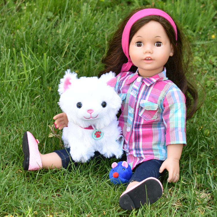 Plush Kitty Cat Carrier & 8 Interactive Accessories 18
