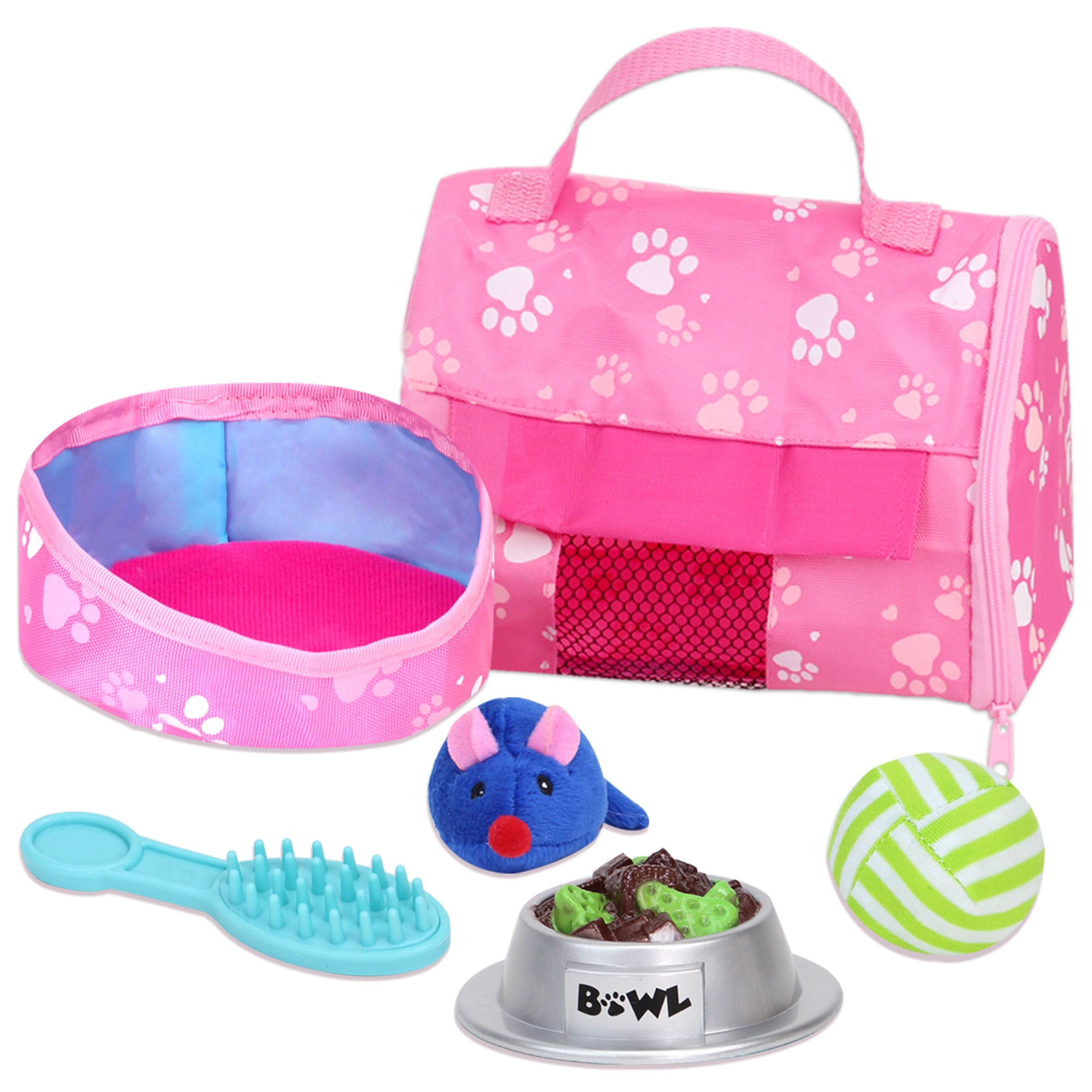 Plush Kitty Cat Carrier & 8 Interactive Accessories 18