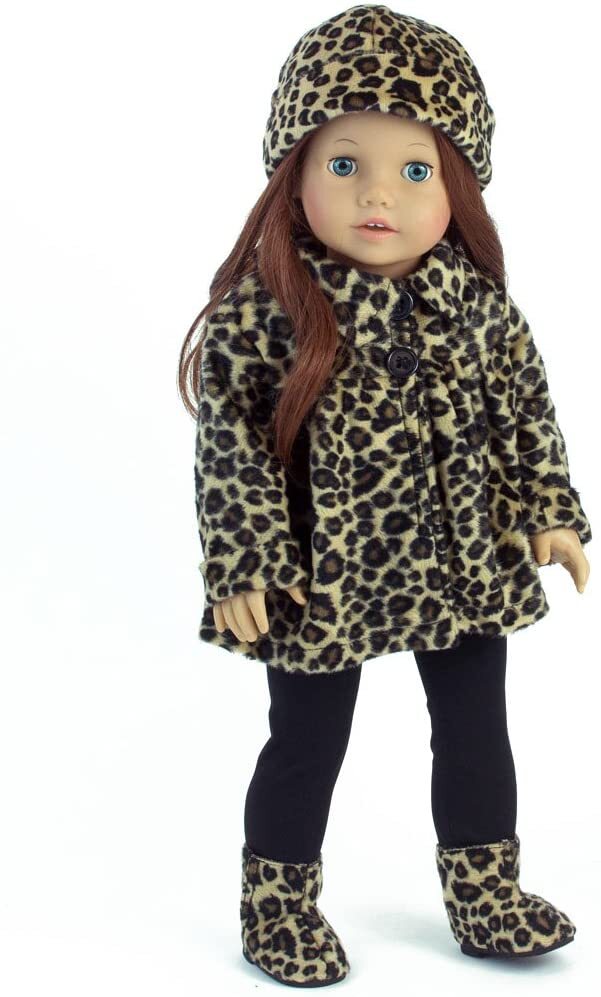 4 Piece Baby Dolls Clothes Set & Doll Shoes, 18