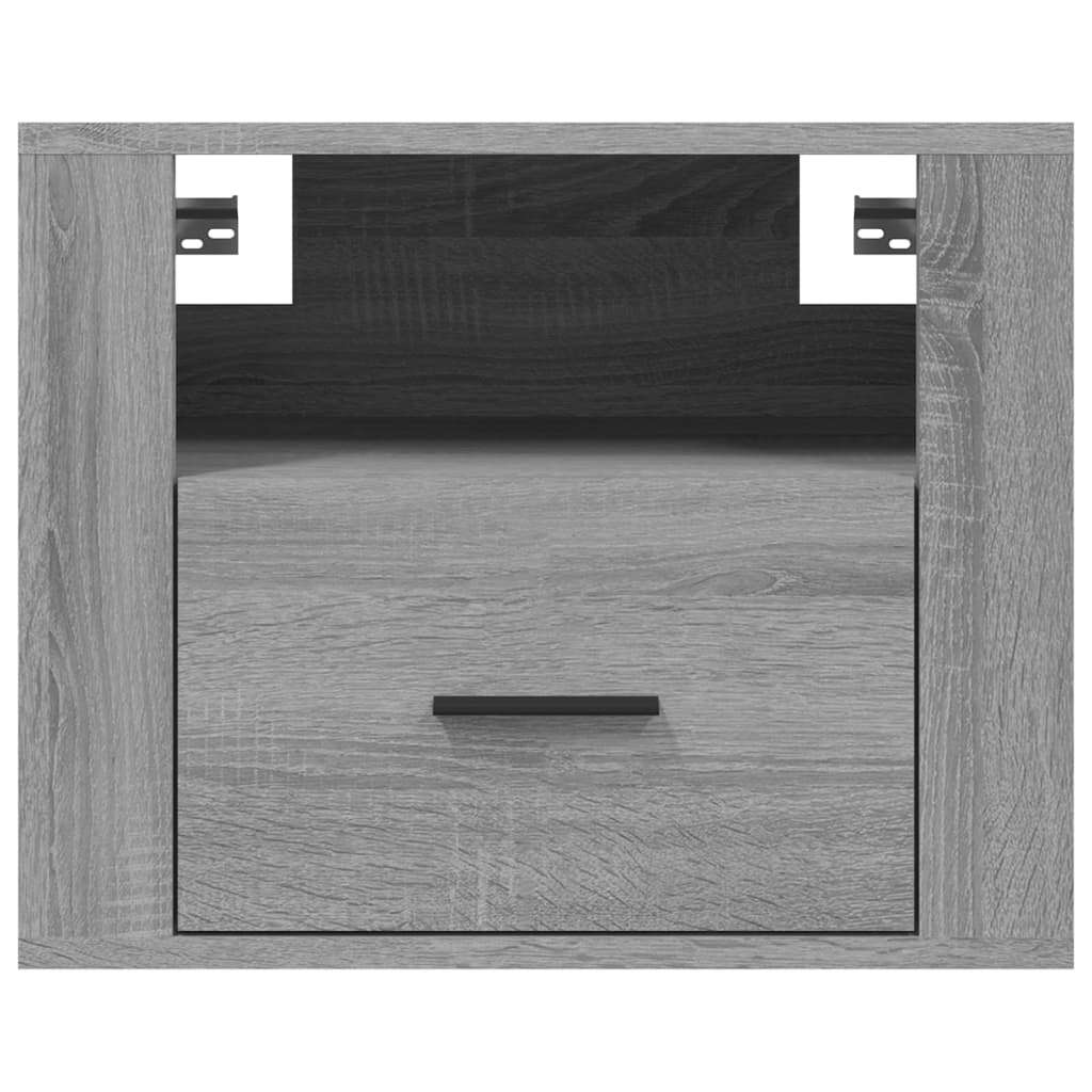 Wall-mounted Bedside Cabinet Grey Sonoma 50x36x40 cm