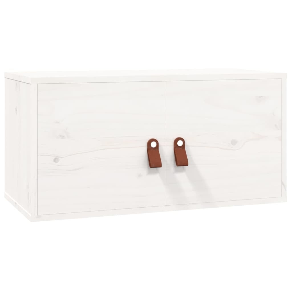 Wall Cabinets 2 pcs White 60x30x30 cm Solid Wood Pine