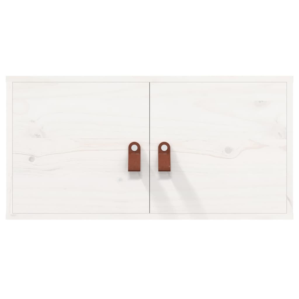 Wall Cabinets 2 pcs White 60x30x30 cm Solid Wood Pine