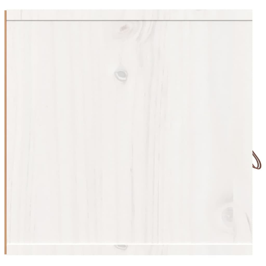 Wall Cabinets 2 pcs White 60x30x30 cm Solid Wood Pine