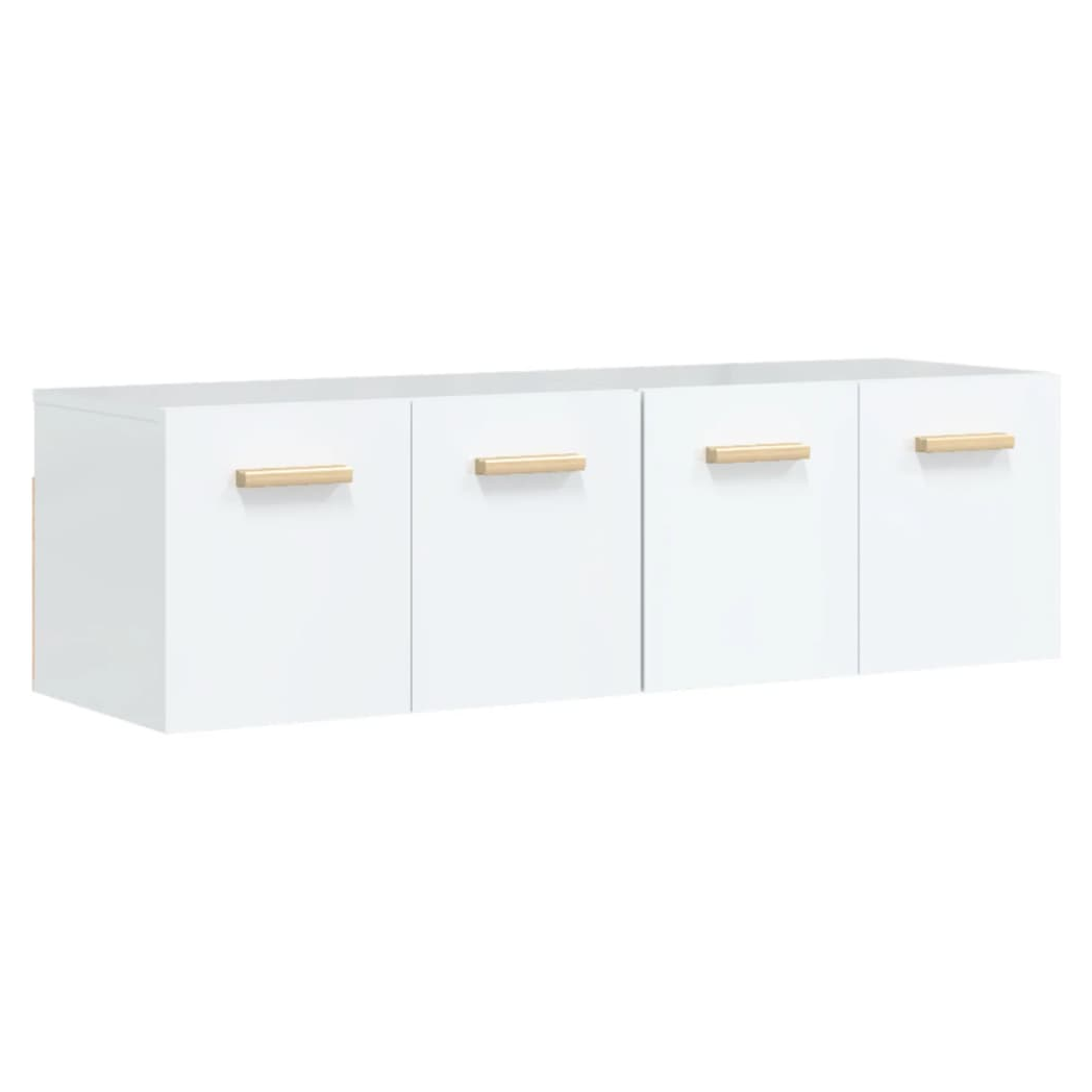 Wall Cabinets 2 pcs High Gloss White 60x36.5x35 cm Engineered Wood