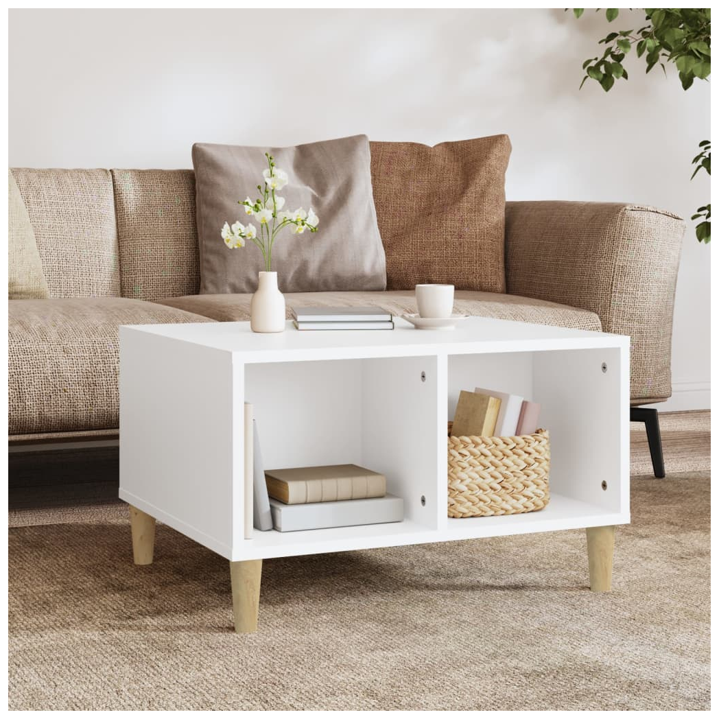 vidaXL Coffee Table White 60x50x36.5 cm Engineered Wood