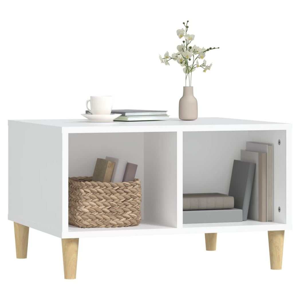 vidaXL Coffee Table White 60x50x36.5 cm Engineered Wood
