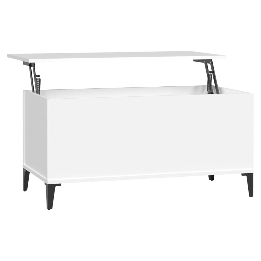 vidaXL Coffee Table White 90x44.5x45 cm Engineered Wood