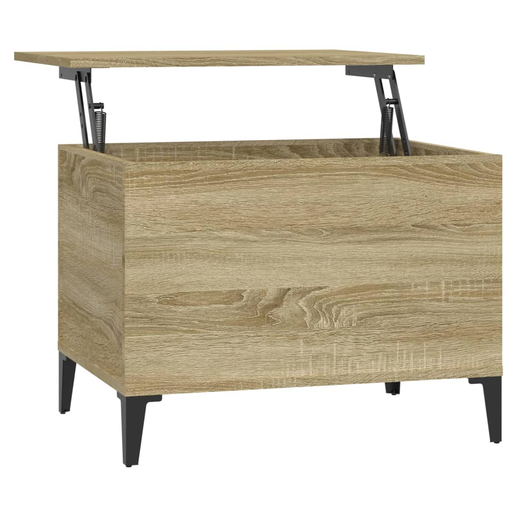 vidaXL Coffee Table Sonoma Oak 60x44.5x45 cm Engineered Wood