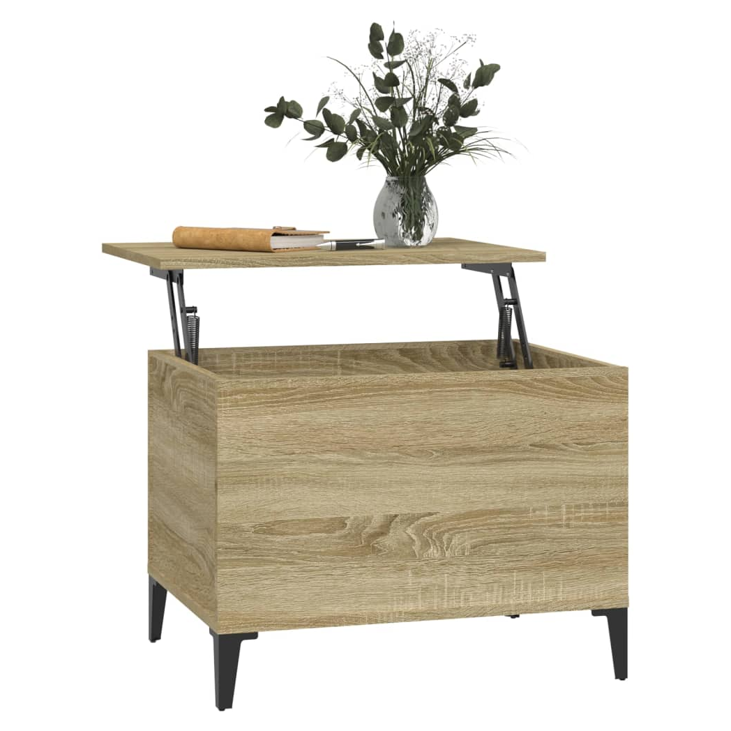vidaXL Coffee Table Sonoma Oak 60x44.5x45 cm Engineered Wood