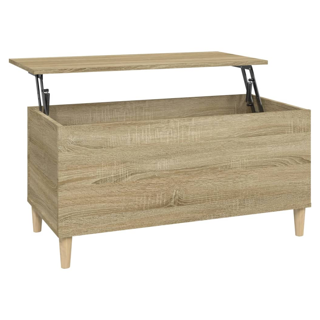 vidaXL Coffee Table Sonoma Oak 90x44.5x45 cm Engineered Wood