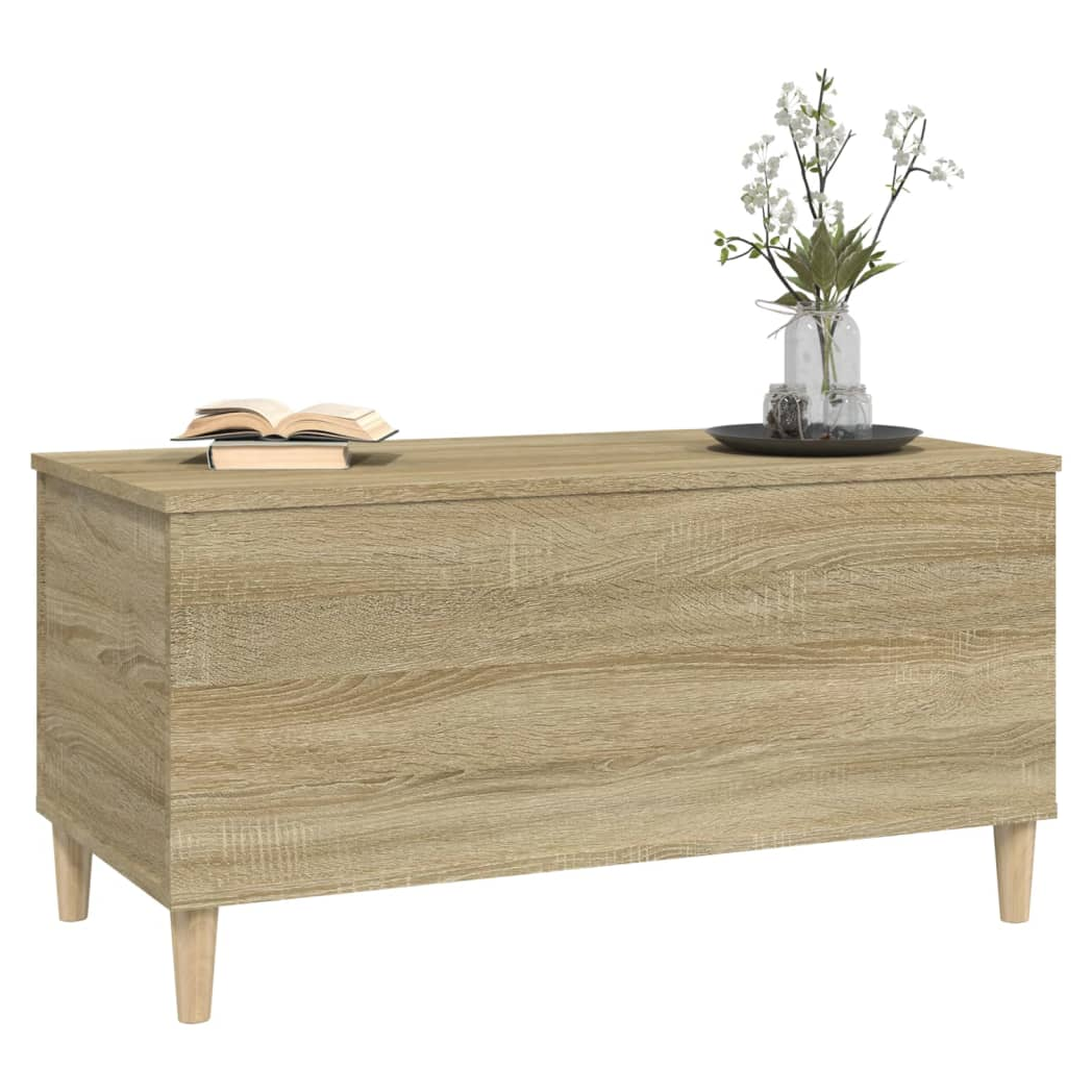 vidaXL Coffee Table Sonoma Oak 90x44.5x45 cm Engineered Wood
