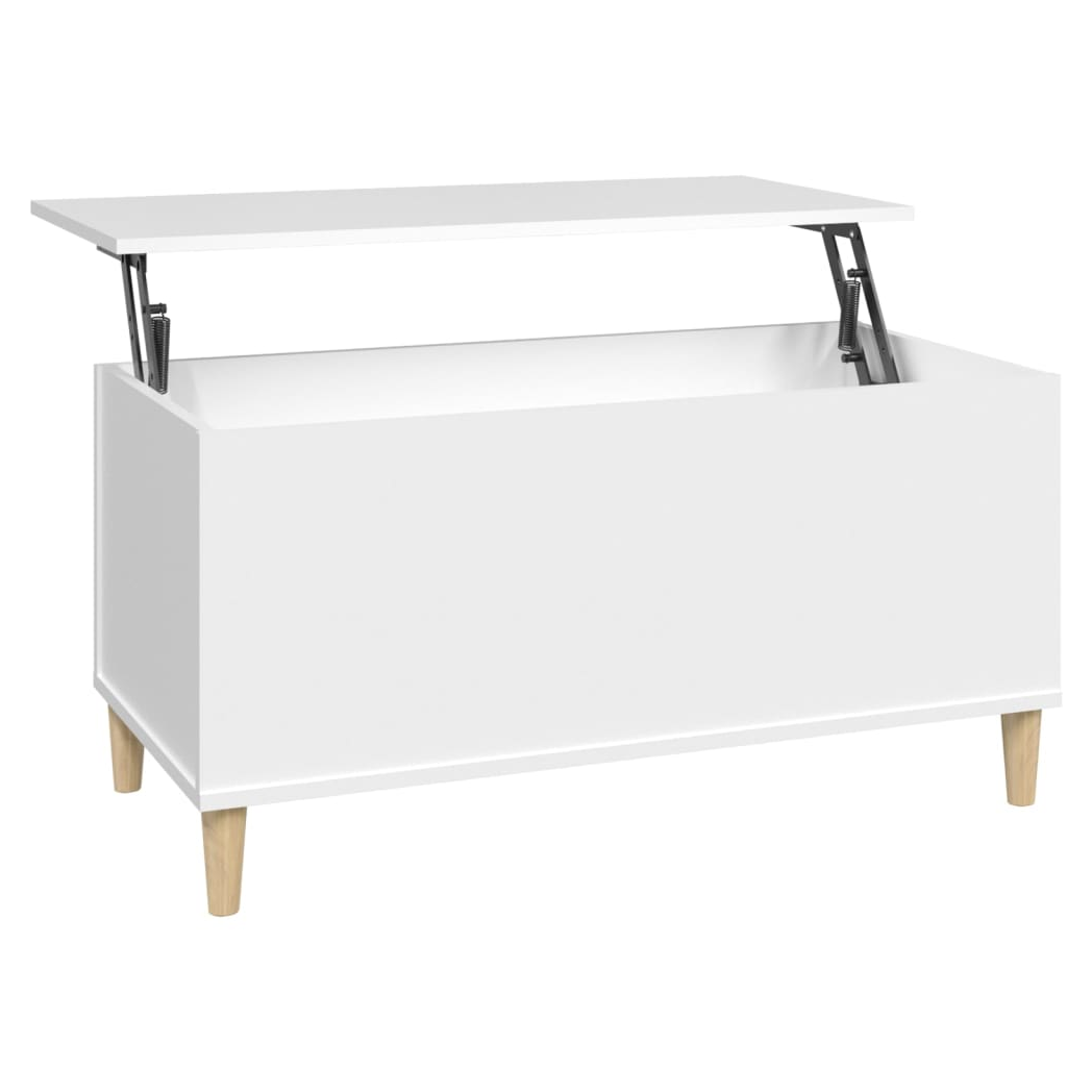 vidaXL Coffee Table White 90x44.5x45 cm Engineered Wood