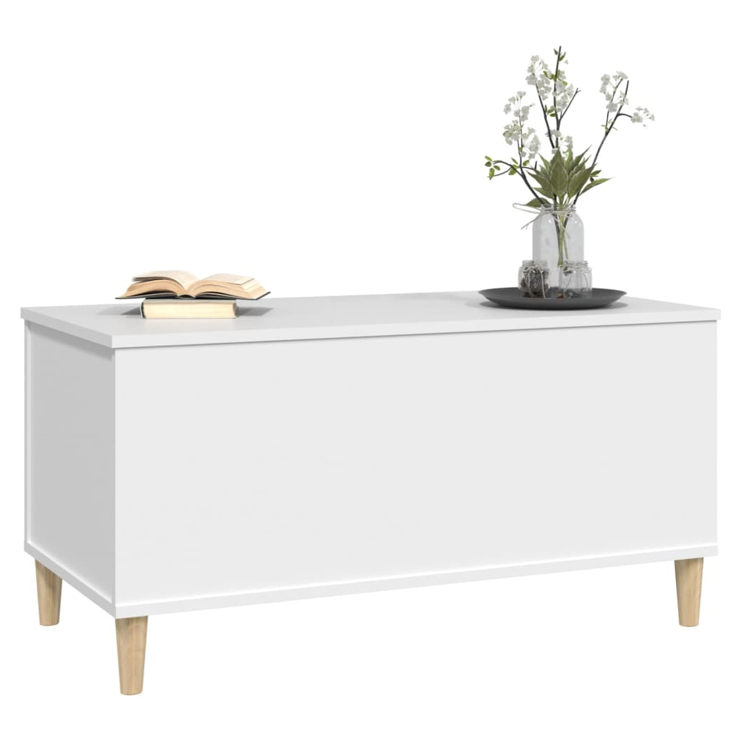 vidaXL Coffee Table White 90x44.5x45 cm Engineered Wood