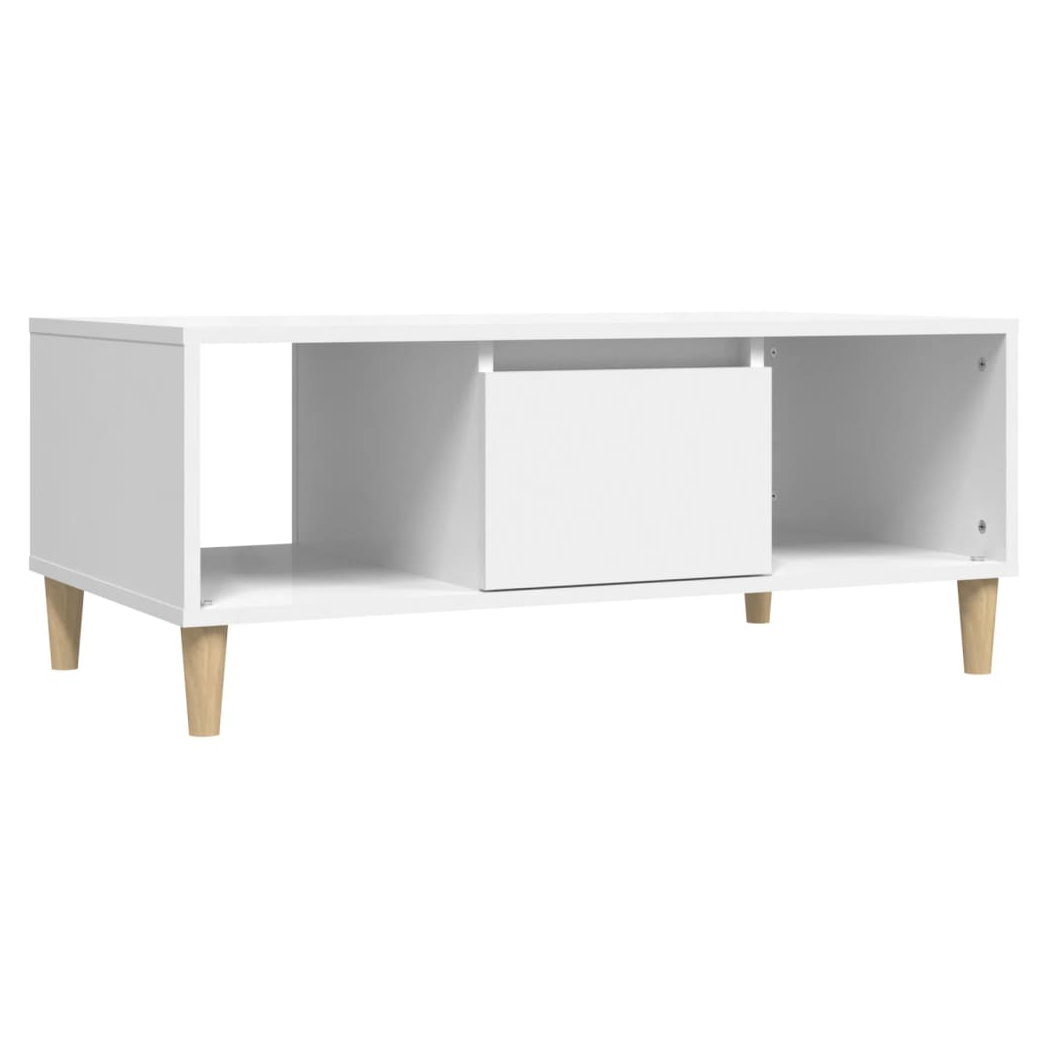 vidaXL Coffee Table White 90x50x36,5 cm Engineered Wood
