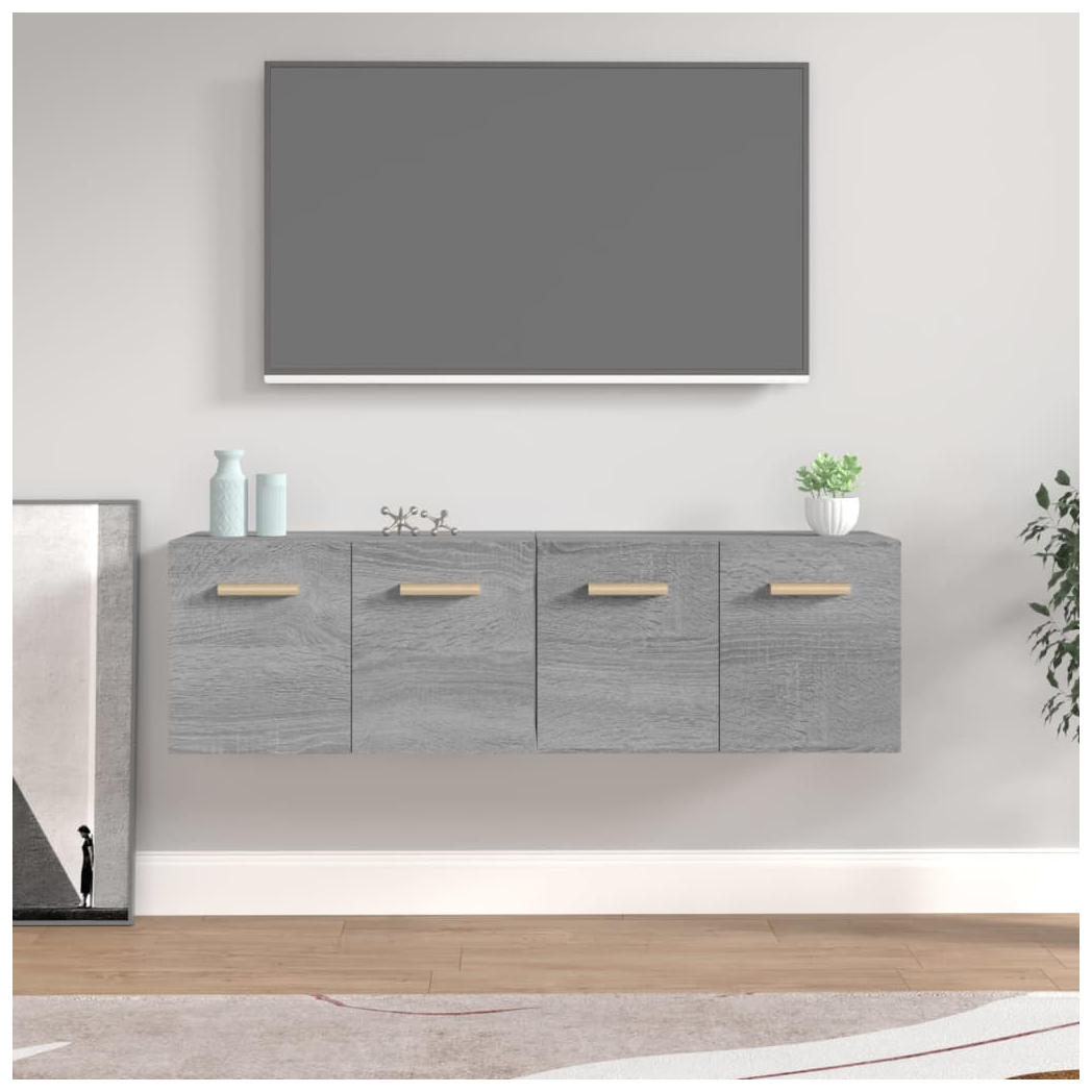 Wall Cabinets 2 pcs Grey Sonoma 60x36.5x35 cm Engineered Wood