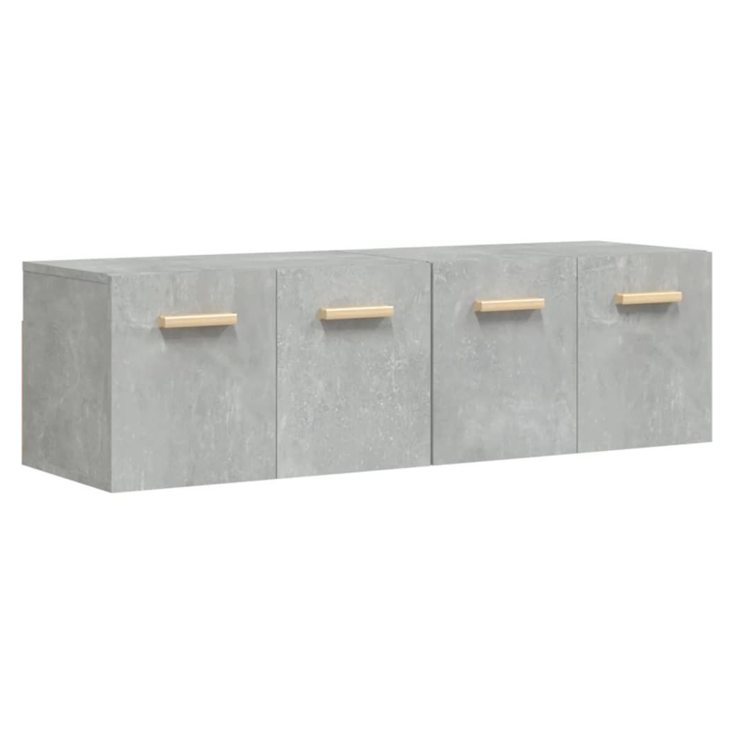 Wall Cabinets 2 pcs Concrete Grey 60x36.5x35 cm Engineered Wood