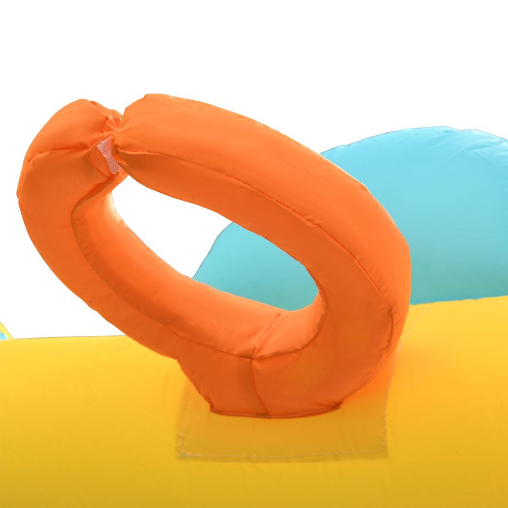 Outsunny Inflatable House, Kids Bounce Castle with Inflator, Bag