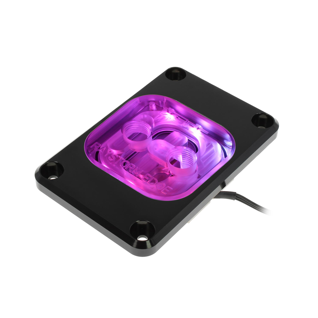 XSPC RayStorm EDGE aRGB CPU Waterblock AMD AM4 / AM5 - Black