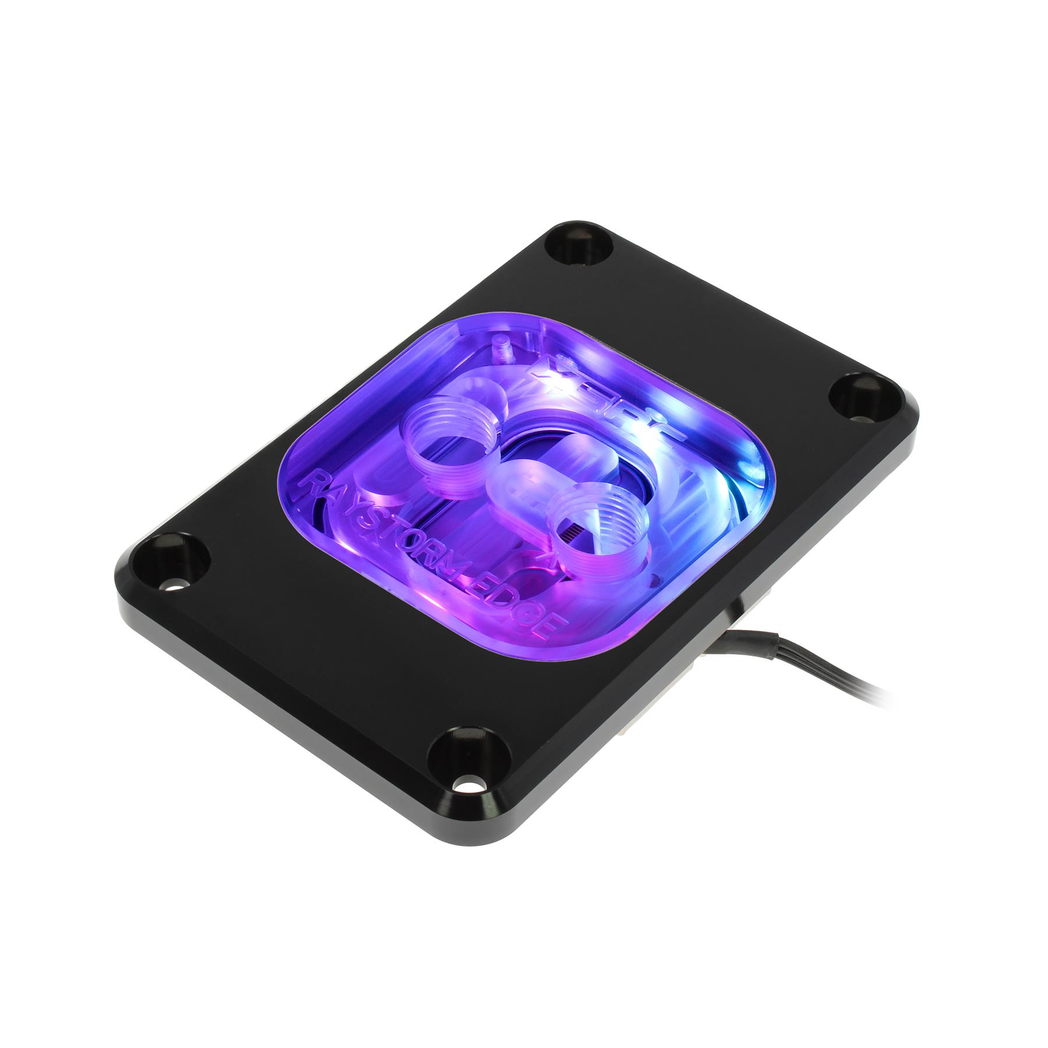 XSPC RayStorm EDGE aRGB CPU Waterblock AMD AM4 / AM5 - Black