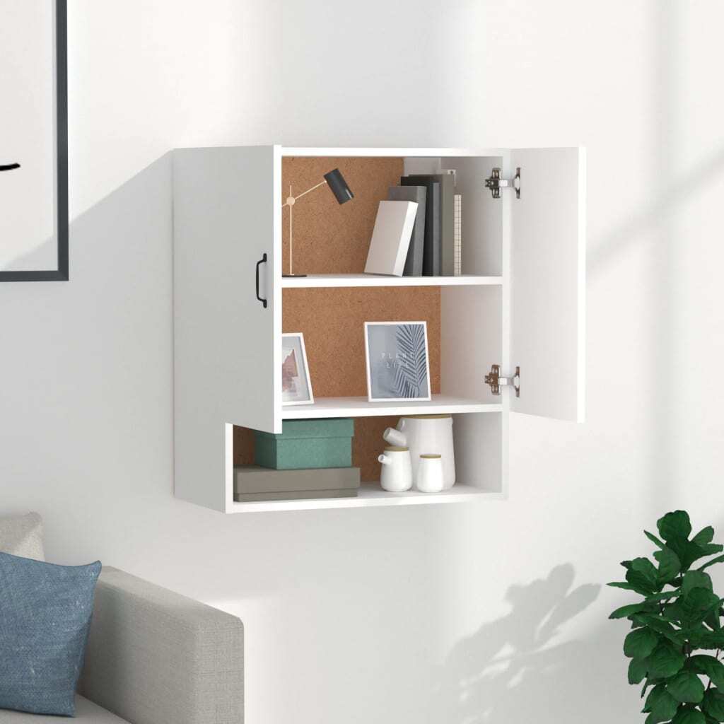 Wall Cabinet White 60x31x70 cm Engineered Wood