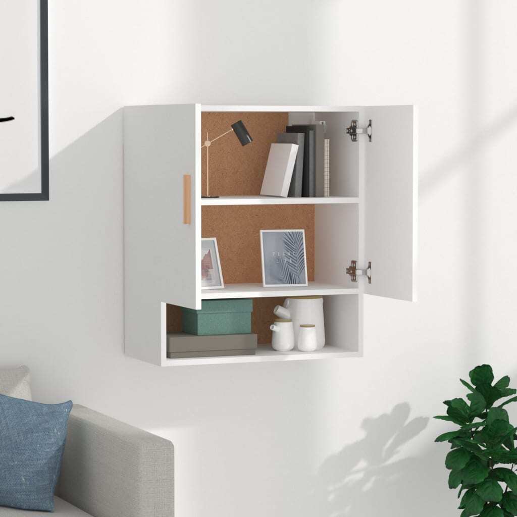 Wall Cabinet White 60x31x70 cm Engineered Wood