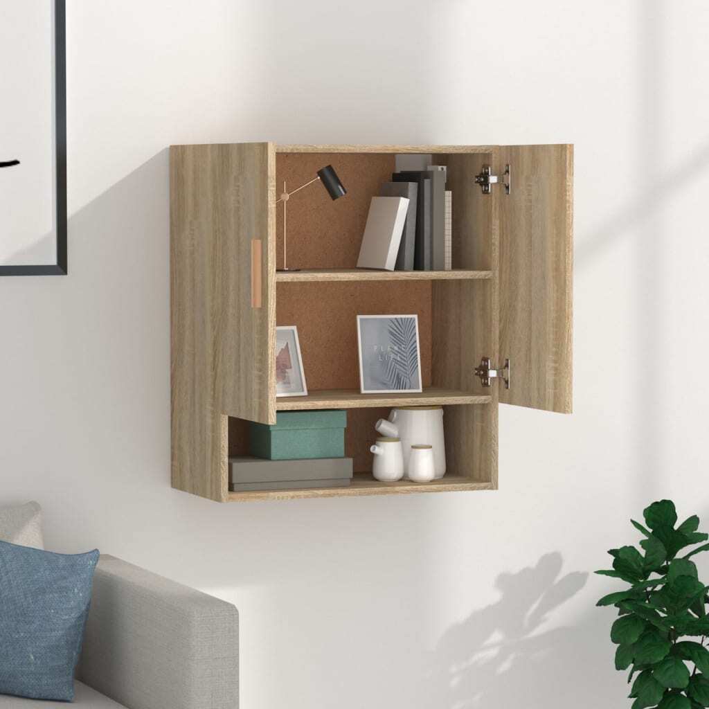 Wall Cabinet Sonoma Oak 60x31x70 cm Engineered Wood