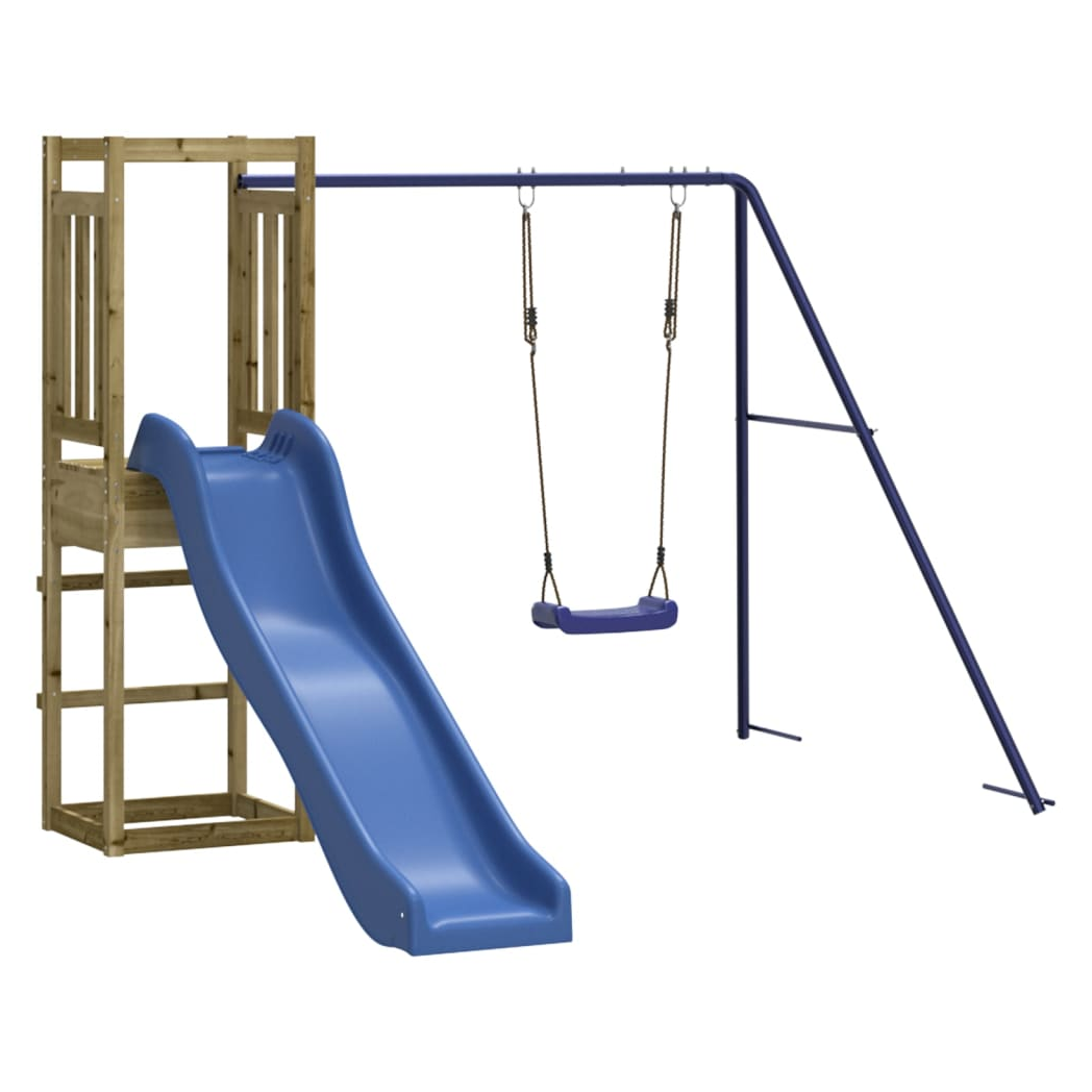 Playhouse with Slide Swing Impregnated Wood Pine