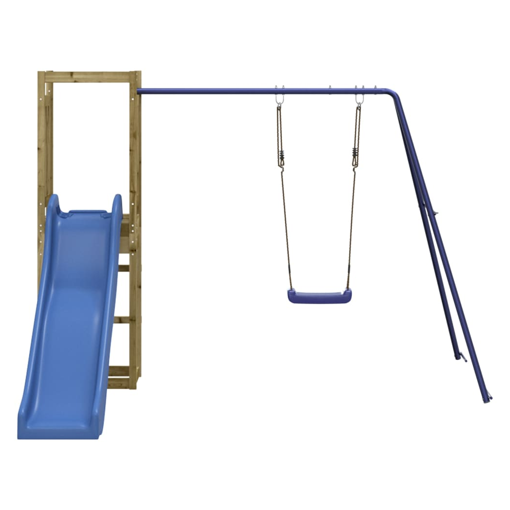 Playhouse with Slide Swing Impregnated Wood Pine