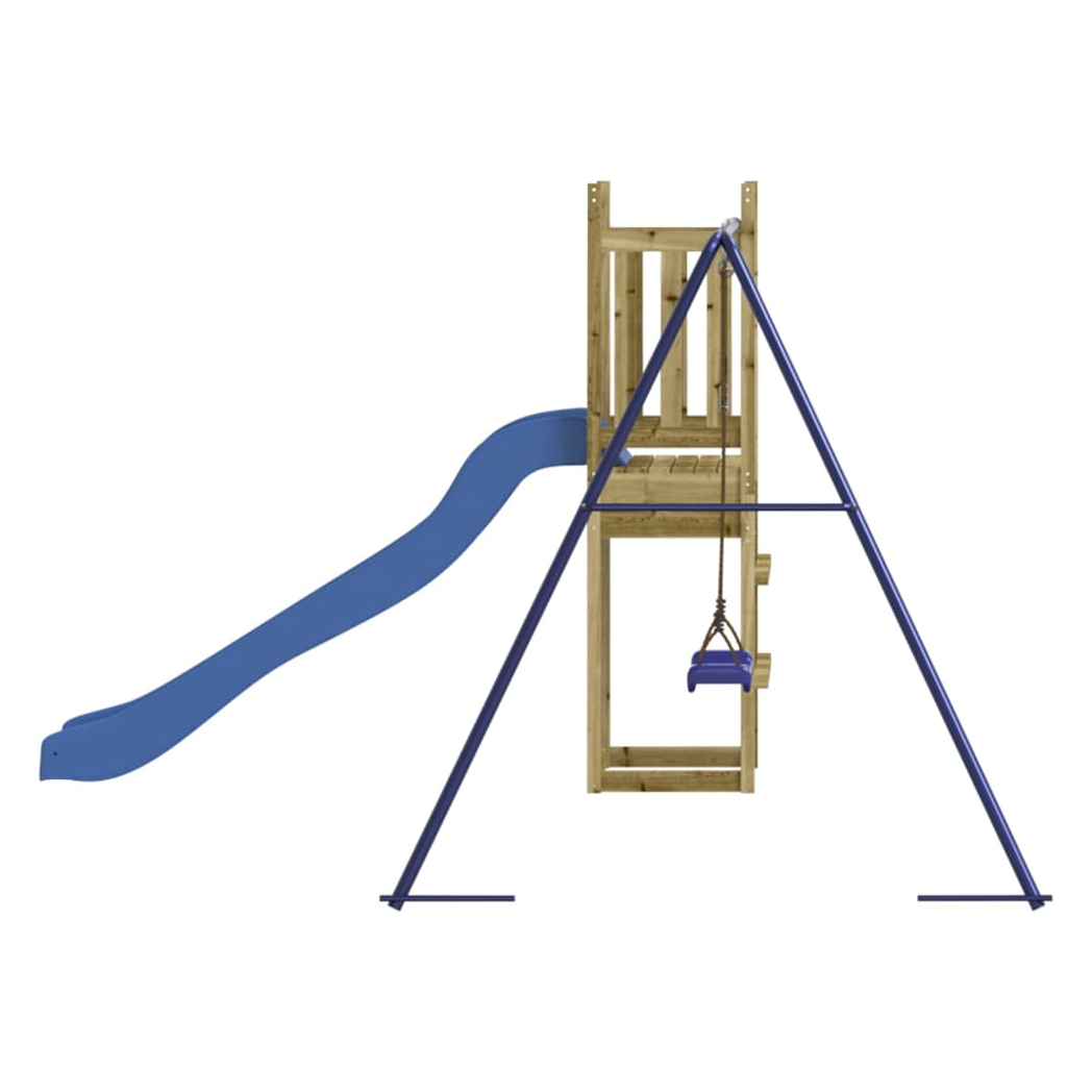 Playhouse with Slide Swing Impregnated Wood Pine