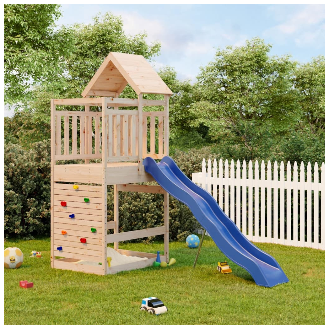 Outdoor Playset Solid Wood Pine