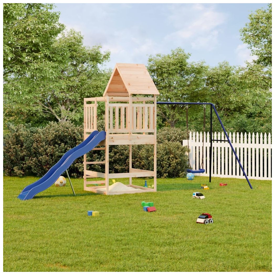 Outdoor Playset Solid Wood Pine