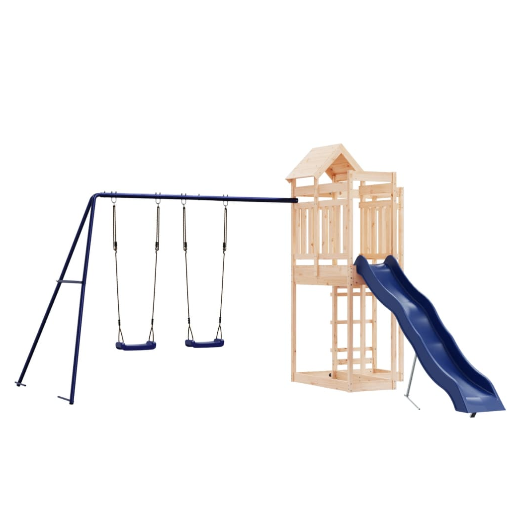 Outdoor Playset Solid Wood Pine