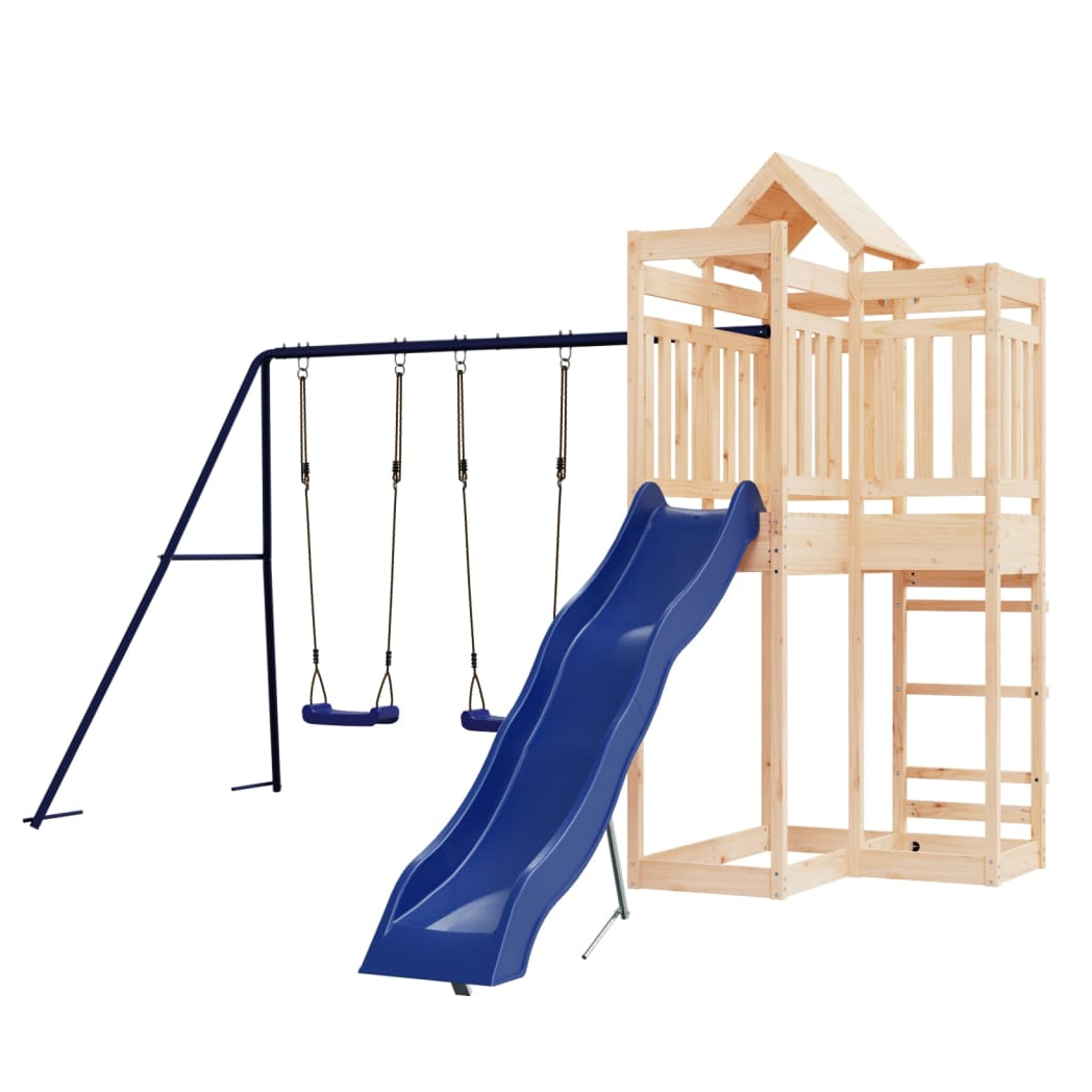 Outdoor Playset Solid Wood Pine
