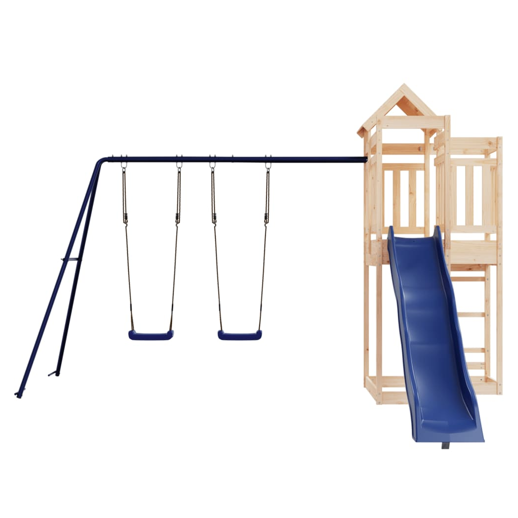 Outdoor Playset Solid Wood Pine