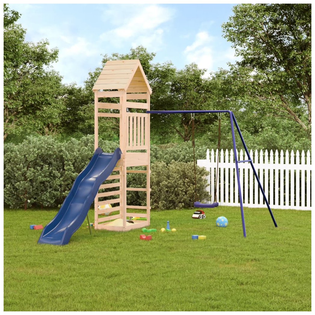 Outdoor Playset Solid Wood Pine