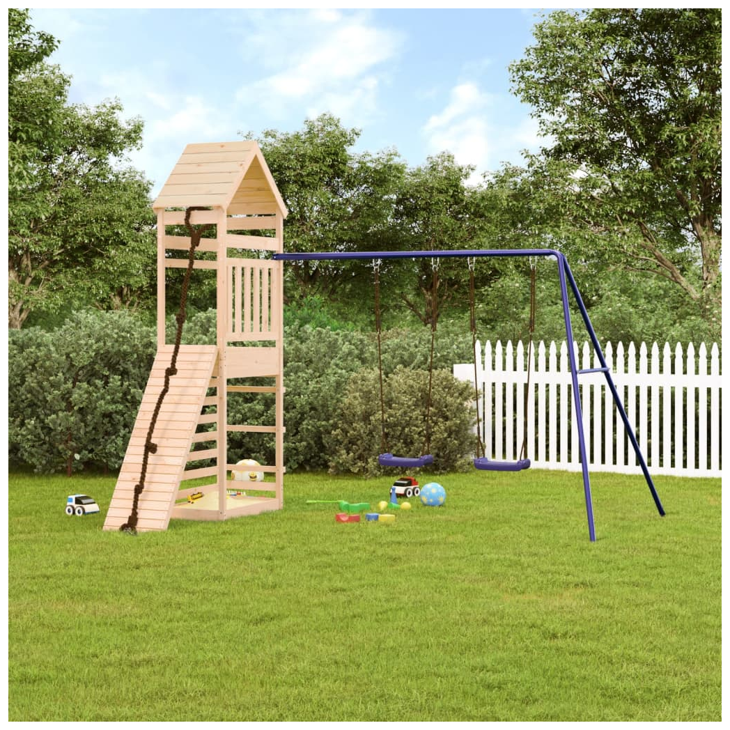 Outdoor Playset Solid Wood Pine