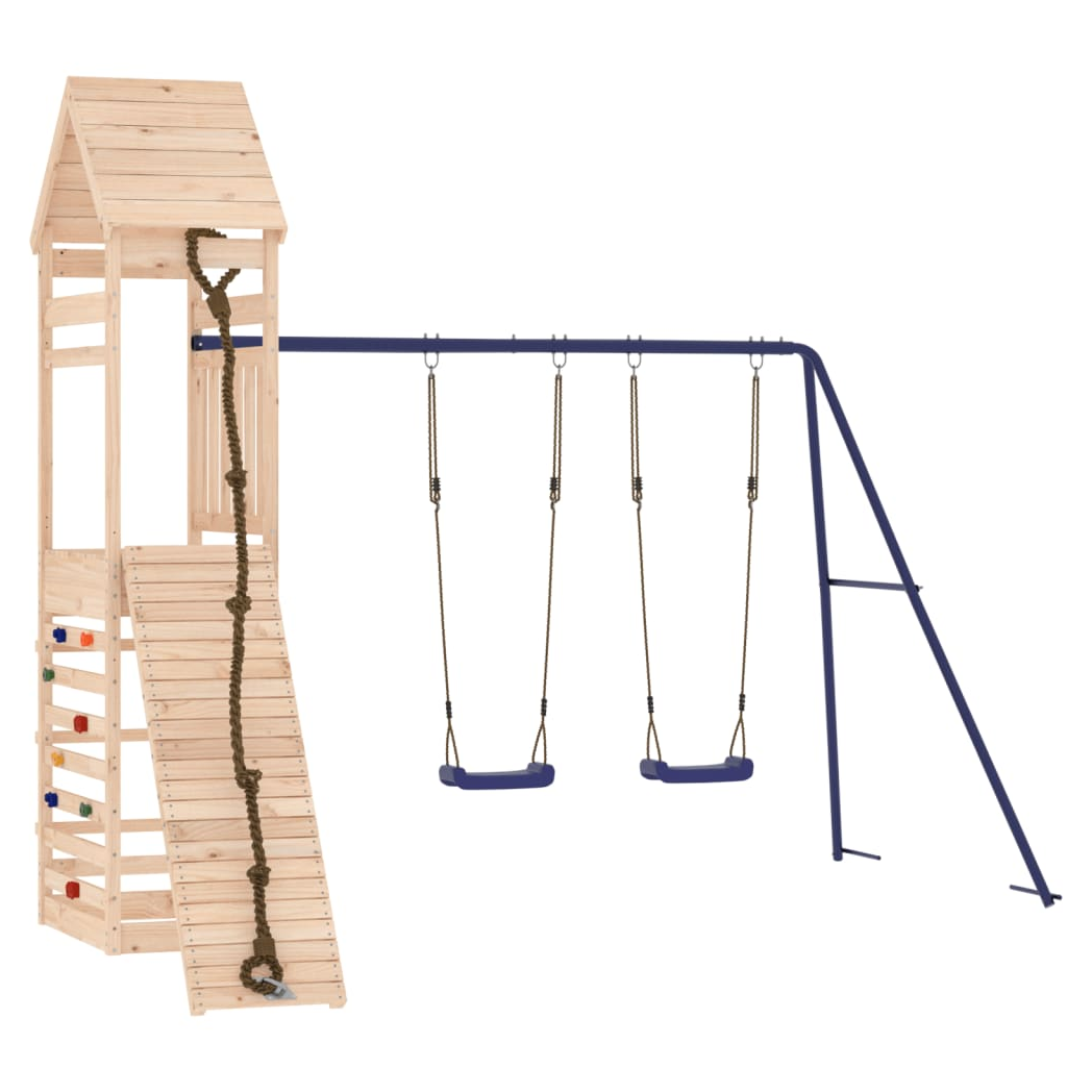 Outdoor Playset Solid Wood Pine