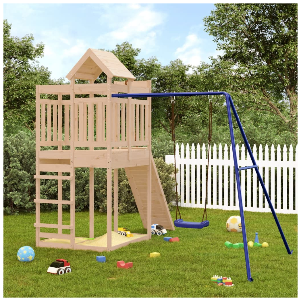 Outdoor Playset Solid Wood Pine